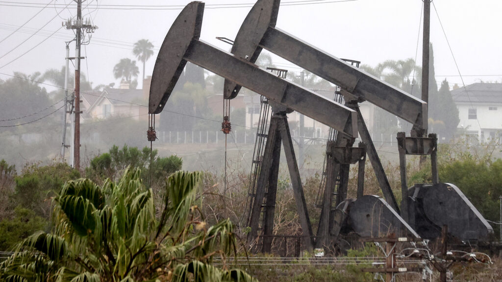 oil pumpjack on March 28, 2022 in Los Angeles